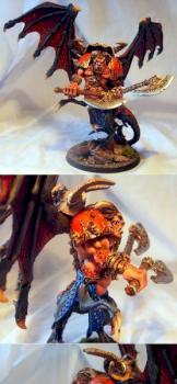 Khornate Daemon Prince by bilewinters