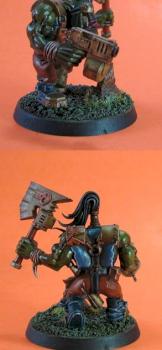 Ork Nob white dwarf by aussiedropbear