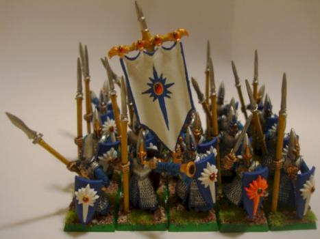 High Elf Spearmen by terryanddeidra