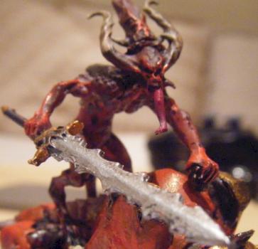 bloodcrusher rider close up by master of the hawks
