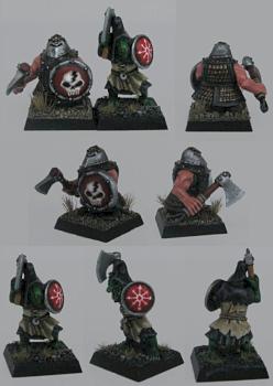 Chaos Dwarf Warrior and Hobgoblin by Arekarkadiusz