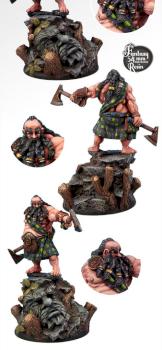 Gair the Highlander - Scibor Monstrous Miniatures Dwarf 54mm by Scibor