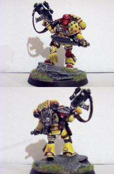 Space Marine veteran (white dwarf sub model) by sammyjack76