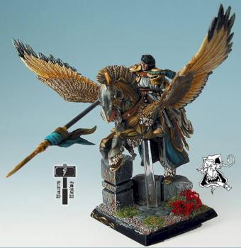 Bretonnian Hero on Pegasus by DEMON COLOR