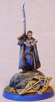 LOTR Gil-Galad with shield on sculpted base By James by Wappellious