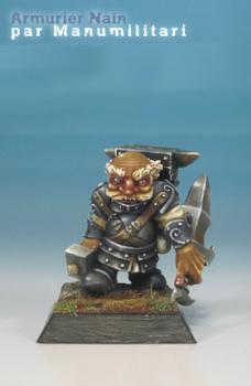 Armurier Nain / Dwarf armorer by Manumilitari