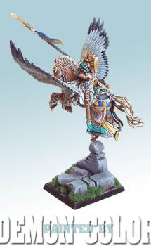 Bretonnian Pegasus Hero  - next picture :) by DEMON COLOR