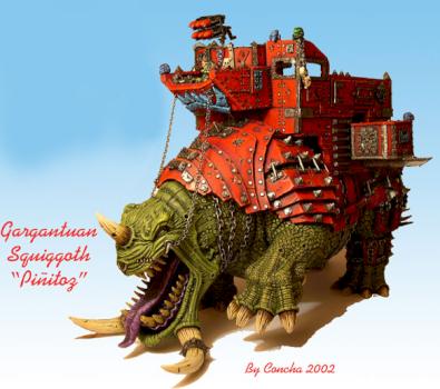 Gargantuan Squiggoth Ork by Concha