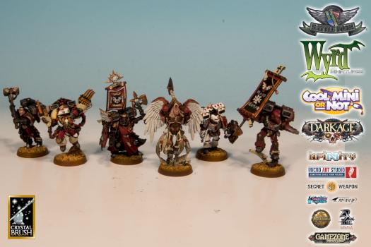 Axl and Blood Templar Command Squad by Nicholas Roche