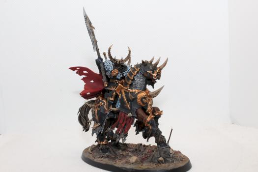 Chaos Lord on Daemonic Mount by deermerty