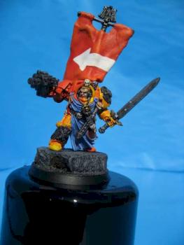 SPACE MARINE CAPTAIN IN TERMINATOR ARMOUR by brucemat