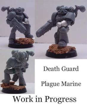 Death Guard Plague Marine W.I.P by agressor112