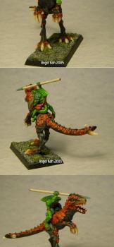 lizardman on cold one (repaint) by angelkoh