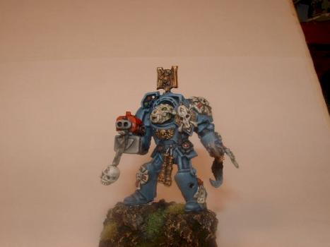 Space wolf battle leader in terminator armor by loki7