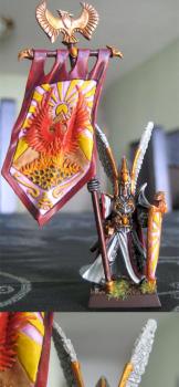 High Elf Battle Standard Bearer by Monoceros