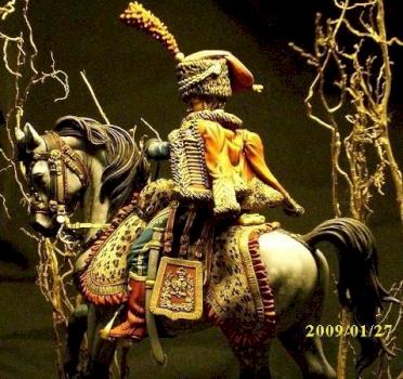 Captain of Hussars ELITE company 1812 75mm by Planetmodels