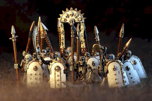 Tomb Kings Skeleton regiment by Pirce