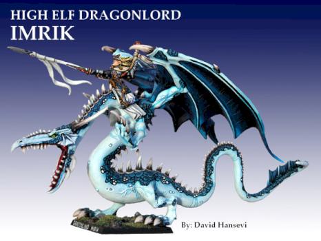 HIGH ELVES - Dragonlord Imrik by lev trotskij