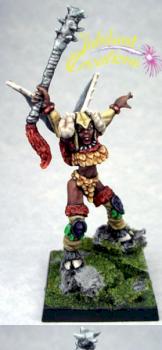 Maidenhead Female Feral Elf Heavy Infantry Leader by Jubilee
