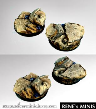 Egyptian Ruins 40 mm round bases set1 by rene