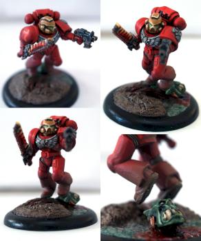 Blood Red Space Marine by adam dup