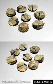 Egyptian Ruins 25 mm round bases by rene
