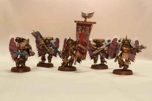 Blood Angels Sanguinary Guard Unit by ThePath