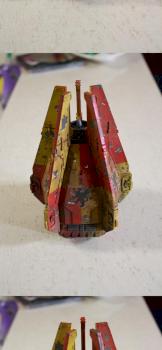 Space Marine Howling Griffons Drop Pod by cplares