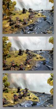 Imperial Guard Veteran Squad Display by The_Iron_Painter