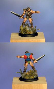 Grenadier Barbarian Swordsman by shanerozzell