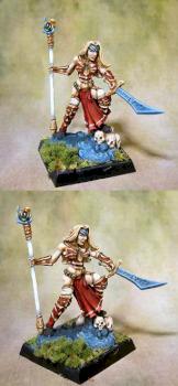Female elven mage wizard sorcerer priest druid cleric warlock by Theminiaturepainter