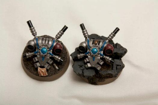 Grey Knight objective markers by TyrionLanister