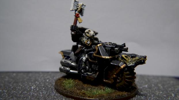 Wolfpriest on bike by Ragnar69