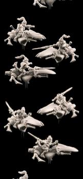 Warlocks on jetbikes. Sport style. by Ghost Miniatures