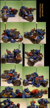 Ultramarines Attack Bike by veggiemanuk