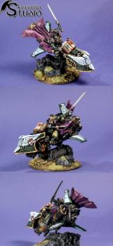 Sammael Master of Ravenwing on Jetbike by Bartolomeus