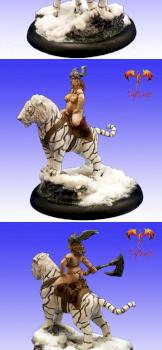 Barbarian Libby on Tigress by phael_minis