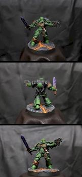 salamanders primaris spacemarine lieutenant by hsh521