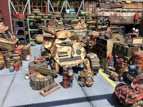 Junktown Vehicle Bay by Clanmac