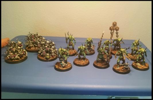 Nurgle Daemon Army by Atomic Kraken