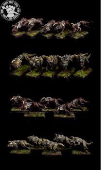 CUSTOM ORDER Warhammer FB/AoS/T9A, Chaos Warhounds by cool-minis.com