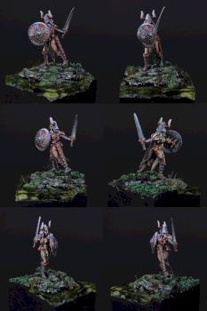 Alena Frostblade, Female Barbarian by akromm