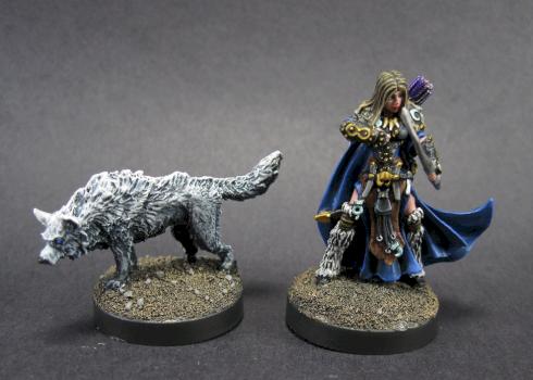 ADOWYN & LERYN (ICONIC HUNTER & WOLF) by mikecarrero