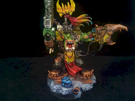 Ork Warboss Assault on Black Reach by MCD