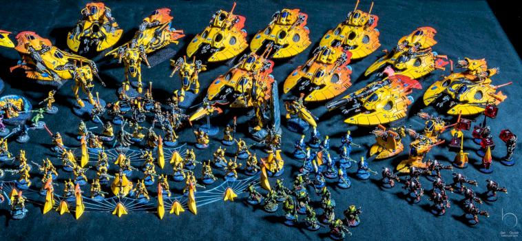 Eldar army Aeldari yellow by kerhor