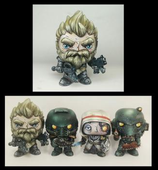 Custom Funko Pop! Space Wolf Space Marine by Jambot
