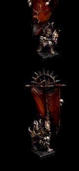 Warhammer FB/AoS/T9A, Chaos Lord with banner army by cool-minis.com