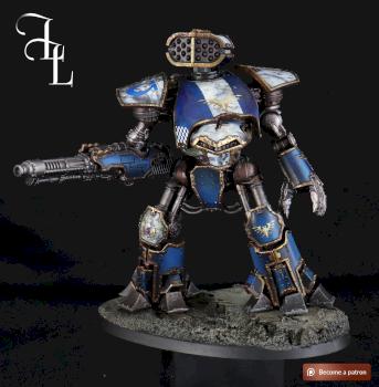 Legio Praesagius - Reaver Titan commmission by Lil’Legend Painting