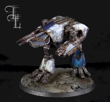 Legio Praesagius warhound commission. by Lil’Legend Painting