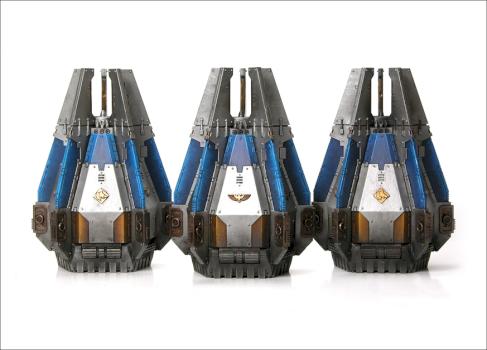 Night Marauders Drop Pods by GraveRisen